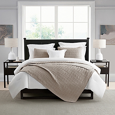 Swift Home Enzyme Washed Ultra Soft Crinkle 2-Piece Twin/Twin XL Coverlet Set in Mushroom. View a larger version of this product image.
