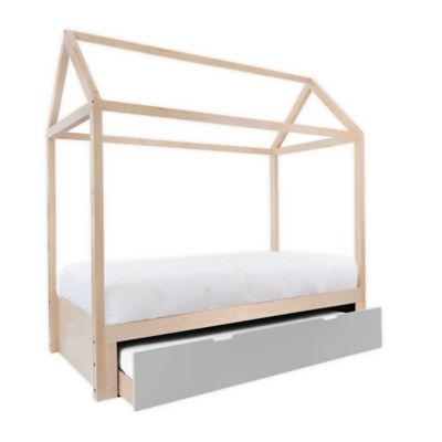 Nico &amp; Yeye Domo Zen Twin Canopy Bed with Trundle