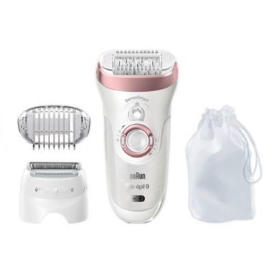 Braun Silk-Ãpil 9 9-720 Electric Epilator Hair Removal Kit In White/bronze
