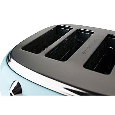 Haden Heritage Wide Slot 4-Slice Toaster in Turquoise. View a larger version of this product image.