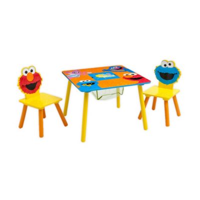 sesame street wooden toy box