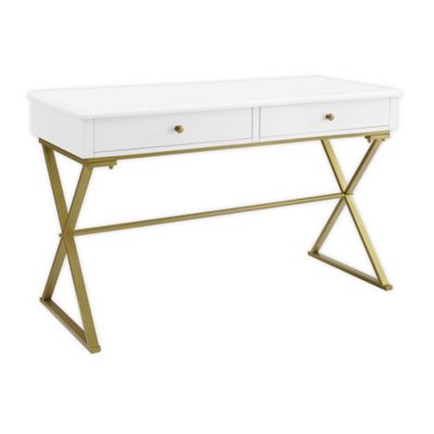 Marcel Campaign Desk in White