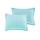 Alternate image 4 for Mi Zone Glimmer 4-Piece Reversible Full/Queen Comforter Cover Set in Aqua
