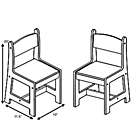 Alternate image 4 for Delta Children&reg; MySize Wood Kids Chairs in Grey (Set of 2)