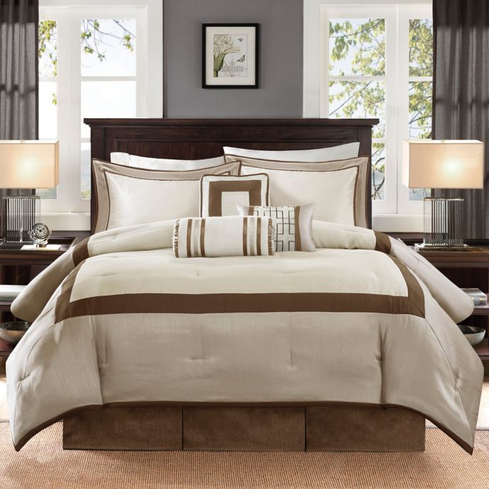 Madison Park Genevieve 7 Piece Comforter Set Bed Bath And Beyond Canada