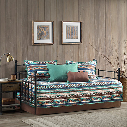 Alternate image 1 for Madison Park Malone Reversible 6 Piece Daybed Set in Brown