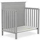 Alternate image 2 for Dream On Me Ava 4-in-1 Convertible Mini Crib in Pebble Grey