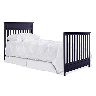 Dream On Me Harbor 3-in-1 Convertible Mini Crib in Navy. View a larger version of this product image.