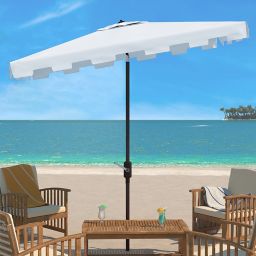 Safavieh Zimmerman 10-Foot Rectangle Market Umbrella
