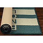Alternate image 4 for Be Nice Or Leave 1&#39;8 x 2&#39;10 Accent Rug in Teal/Grey