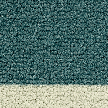 Be Nice Or Leave 1&#39;8 x 2&#39;10 Accent Rug in Teal/Grey. View a larger version of this product image.