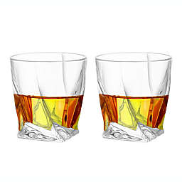 JoyJolt® Atlas Whiskey Glasses (Set of 2)