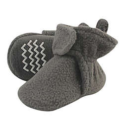 Hudson Baby® Size 0-6M Fleece Booties in Charcoal Grey