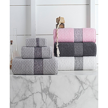 Enchante Home&reg; Anton Turkish Cotton Bath Towels in Pink (Set of 2). View a larger version of this product image.