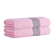 Enchante Home&reg; Anton Turkish Cotton Bath Towels in Pink (Set of 2)