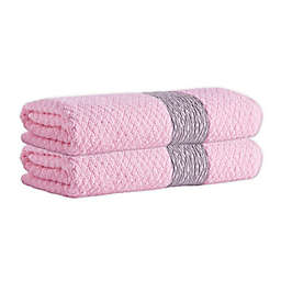 Enchante Home® Anton Turkish Cotton Bath Towels in Pink (Set of 2)