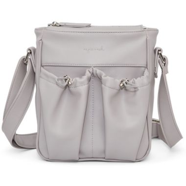 Anjie + Ash&trade; Parent Crossbody Diaper Bag in Fog. View a larger version of this product image.