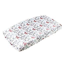 Copper Pearl Fashion Changing Pad Cover in Butterfly