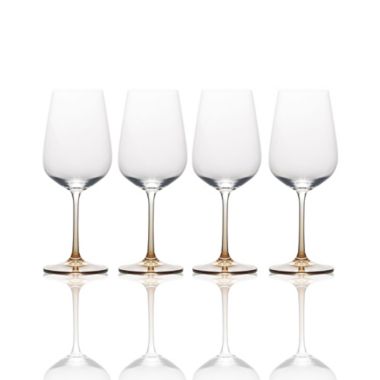 Mikasa&reg; Gianna Ombre Amber White Wine Glasses (Set of 4). View a larger version of this product image.
