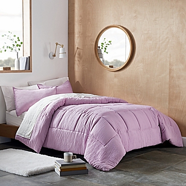 UGG&reg; Devon 3-Piece Reversible King Comforter Set in Lavender. View a larger version of this product image.