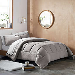 UGG® Devon 3-Piece Reversible Full/Queen Comforter Set in Seal Grey