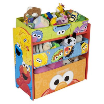 Delta Children Sesame Street 6-Bin Design and Store Toy Storage Organizer