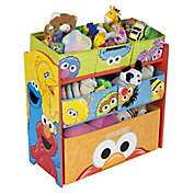 Delta Children Sesame Street 6-Bin Design and Store Toy Storage Organizer