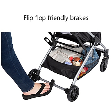 Safety 1st&reg; Teeny Ultra Compact Stroller in Black/Blue. View a larger version of this product image.