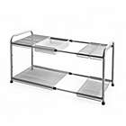 Alternate image 4 for ORG&trade; 2-Tier Mesh Expandable Under-Sink Shelf in Silver