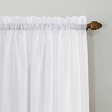 No. 918 Calypso Sheer Voile Rod Pocket Window Curtain Panel (Single). View a larger version of this product image.