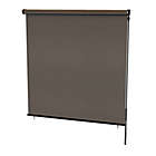 Alternate image 1 for Outdoor Living Cordless Horizontal 48-Inch x 72-Inch Roll-Up Shade in Brown