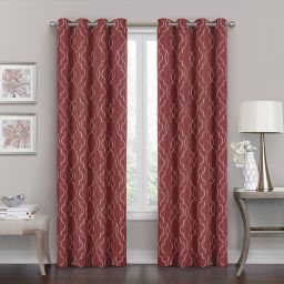 Brent 84-Inch Grommet 100% Blackout Curtain in Wine (Single)