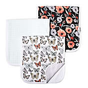 Copper Pearl Butterfly Collection 3-Pack Burp Cloths