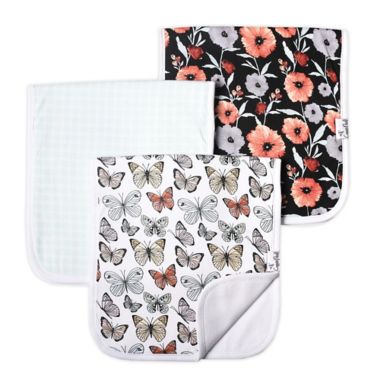 Copper Pearl Butterfly Collection 3-Pack Burp Cloths. View a larger version of this product image.