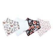 Copper Pearl Butterfly Collection 4-Pack Bandana Bibs