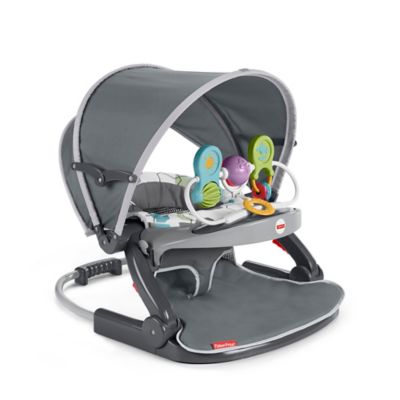 Fisher-Price&reg; Sit-Me-Up On-the-Go Floor Seat in Grey