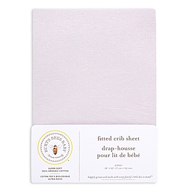 Burt&#39;s Bees Baby&reg; Organic Cotton Fitted Crib Sheet in Lavender. View a larger version of this product image.