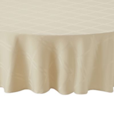 Wamsutta&reg; Solid 60-Inch Round Tablecloth in Oyster