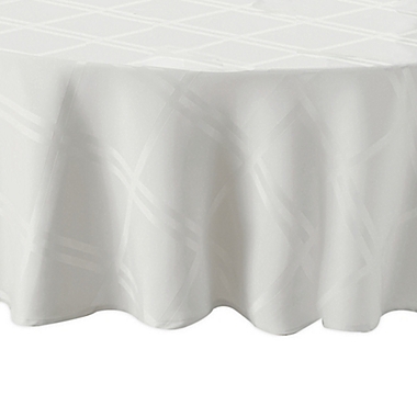Wamsutta&reg; Solid 90-Inch Round Tablecloth in White. View a larger version of this product image.