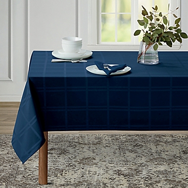Wamsutta&reg; Solid 52-Inch Square Tablecloth in Indigo. View a larger version of this product image.