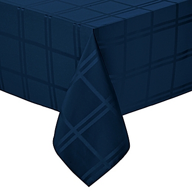 Wamsutta&reg; Solid 52-Inch Square Tablecloth in Indigo. View a larger version of this product image.