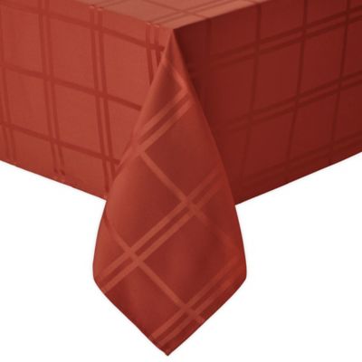 Wamsutta&reg; Solid 52-Inch Square Tablecloth in Spice