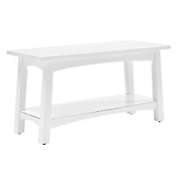 Craftsbury 36-Inch Wood Entryway Bench in White