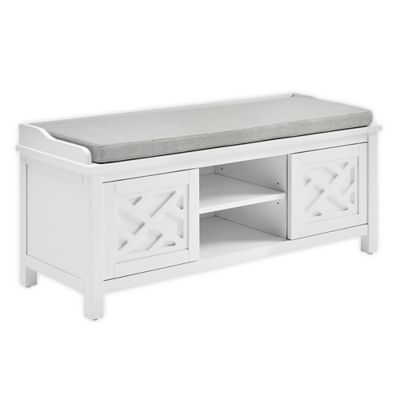 toy box bench white