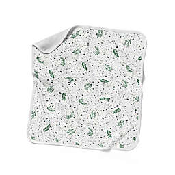 goumi® Organic Cotton Botanical Nursery Blanket in Green/White