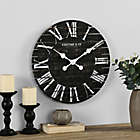 Alternate image 1 for FirsTime &amp; Co.&reg; Nightfall Shiplap 18-Inch Wall Clock in Black