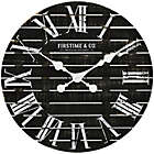Alternate image 0 for FirsTime &amp; Co.&reg; Nightfall Shiplap 18-Inch Wall Clock in Black