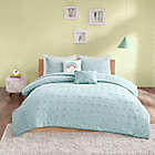 Alternate image 1 for Urban Habitat Kids Callie 5-Piece Cotton Jacquard Pom Pom Full/Queen Comforter Set in Aqua