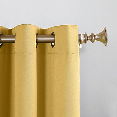 Sun Zero&reg; Bella 84-Inch Grommet Window Curtain Panel in Flax (Single). View a larger version of this product image.