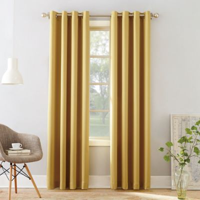 Sun Zero&reg; Bella 84-Inch Grommet Window Curtain Panel in Flax (Single)